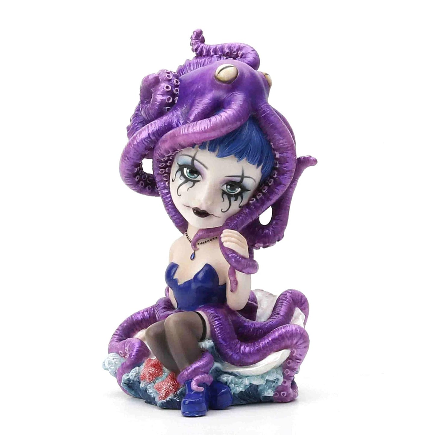 Unicorn Studio Veronese Design 5 3/8" Gothic Blue Blood Aristocrat Hand Painted Resin Figurine