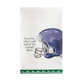 Mud Pie Towel, 26x16.5 inches, White-sorry for What I Said