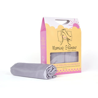 Morning Glamour Pillowcase, King (20" x 36"), Silver