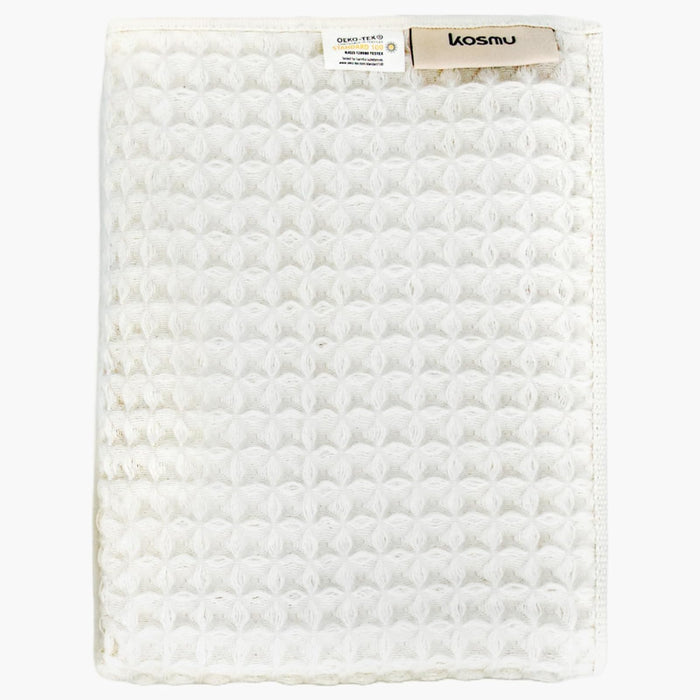 KOSMU Towel, 32 inches by 16 inches, Shell White
