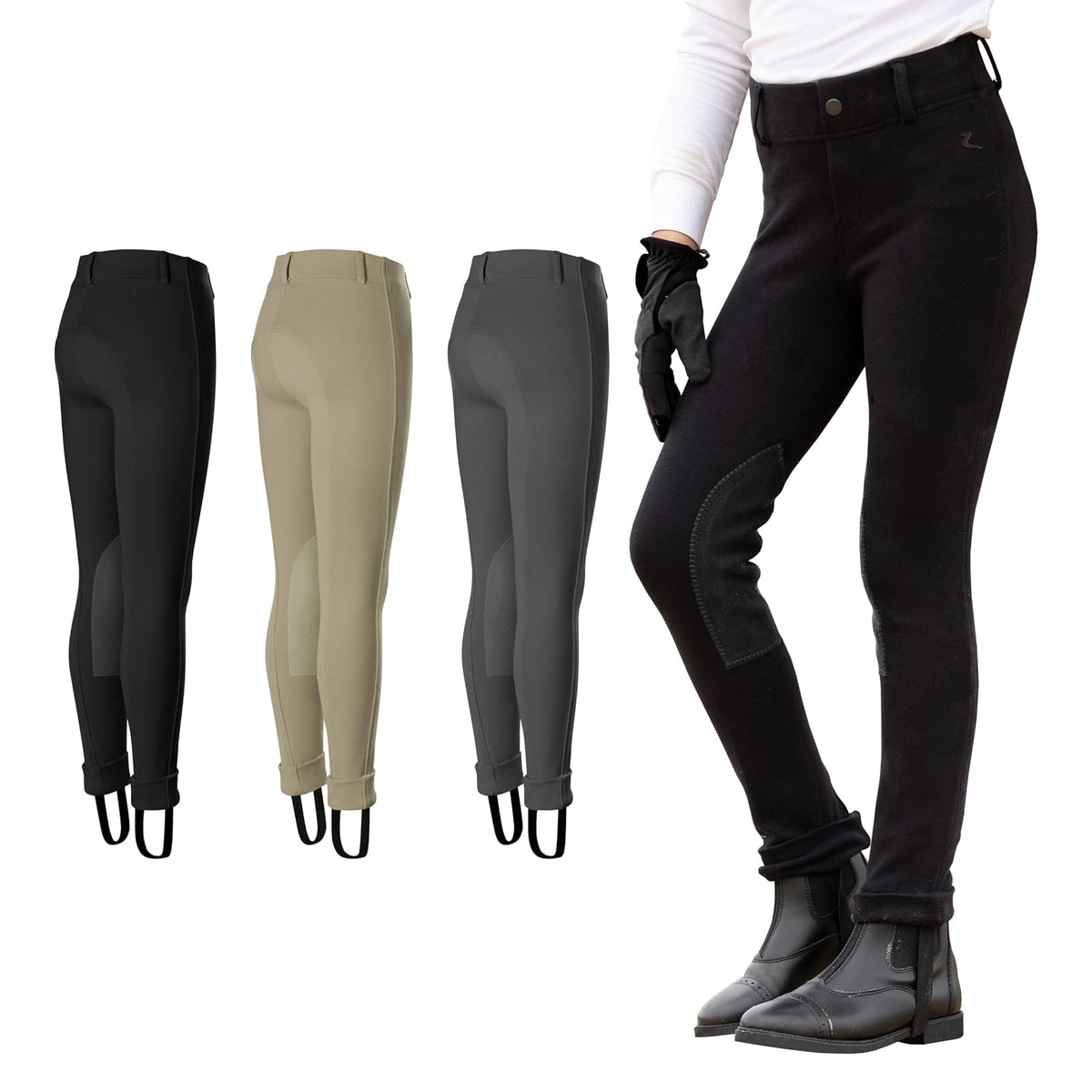 HORZE Pants, X-Large, Black