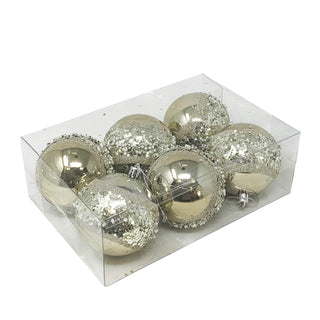 allgala Hanging Ornament, 3 Inch, Champagne Silver