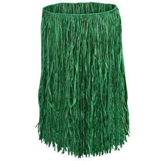 Beistle Adult Raffia Hula Skirt Party Supplies, 31"W x 28"L, Green