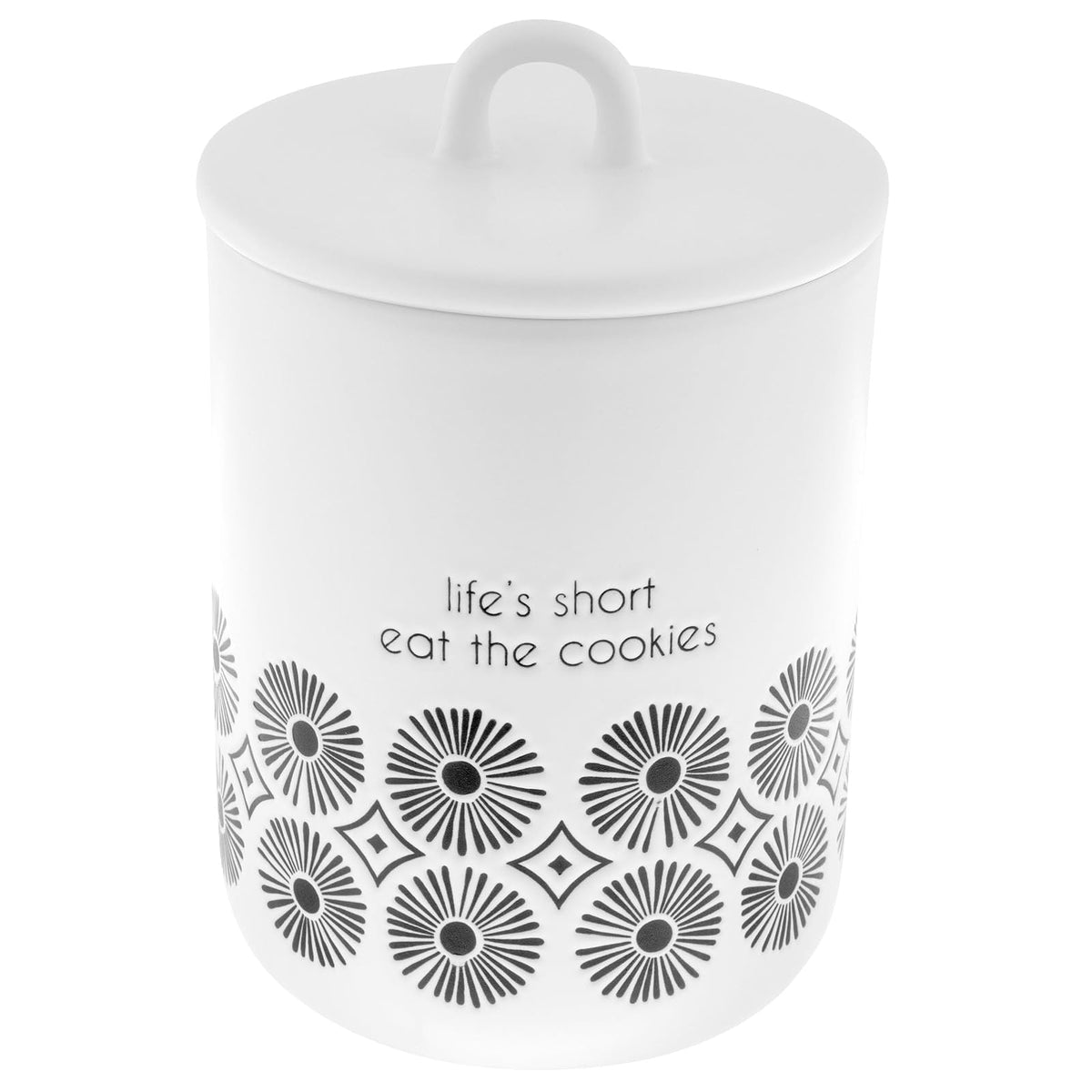 Karma Food Storage Container, 5.5” x 8.6” x 5.5”, Life Short, Eat Cookies