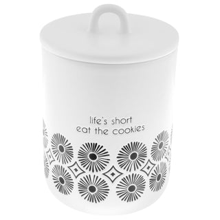 Karma Food Storage Container, 5.5” x 8.6” x 5.5”, Life Short, Eat Cookies