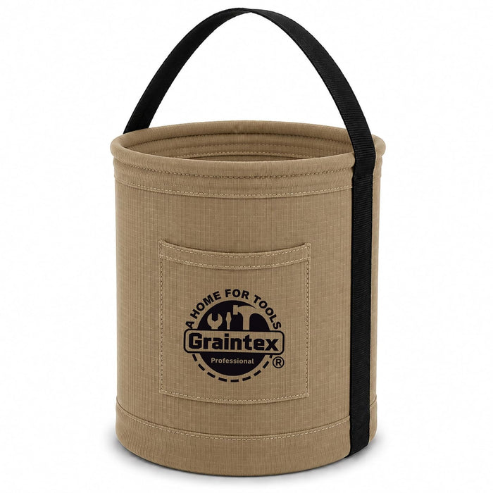 Graintex CB2367 Utility Canvas Bucket 12" x 15" Rip-Stop Canvas
