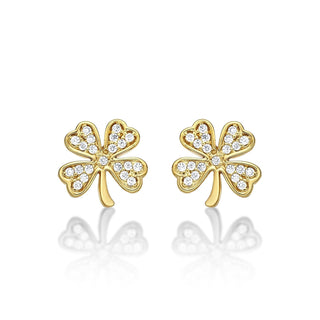 Diamond Treats Earring, 10 mm x 10 mm, Gold
