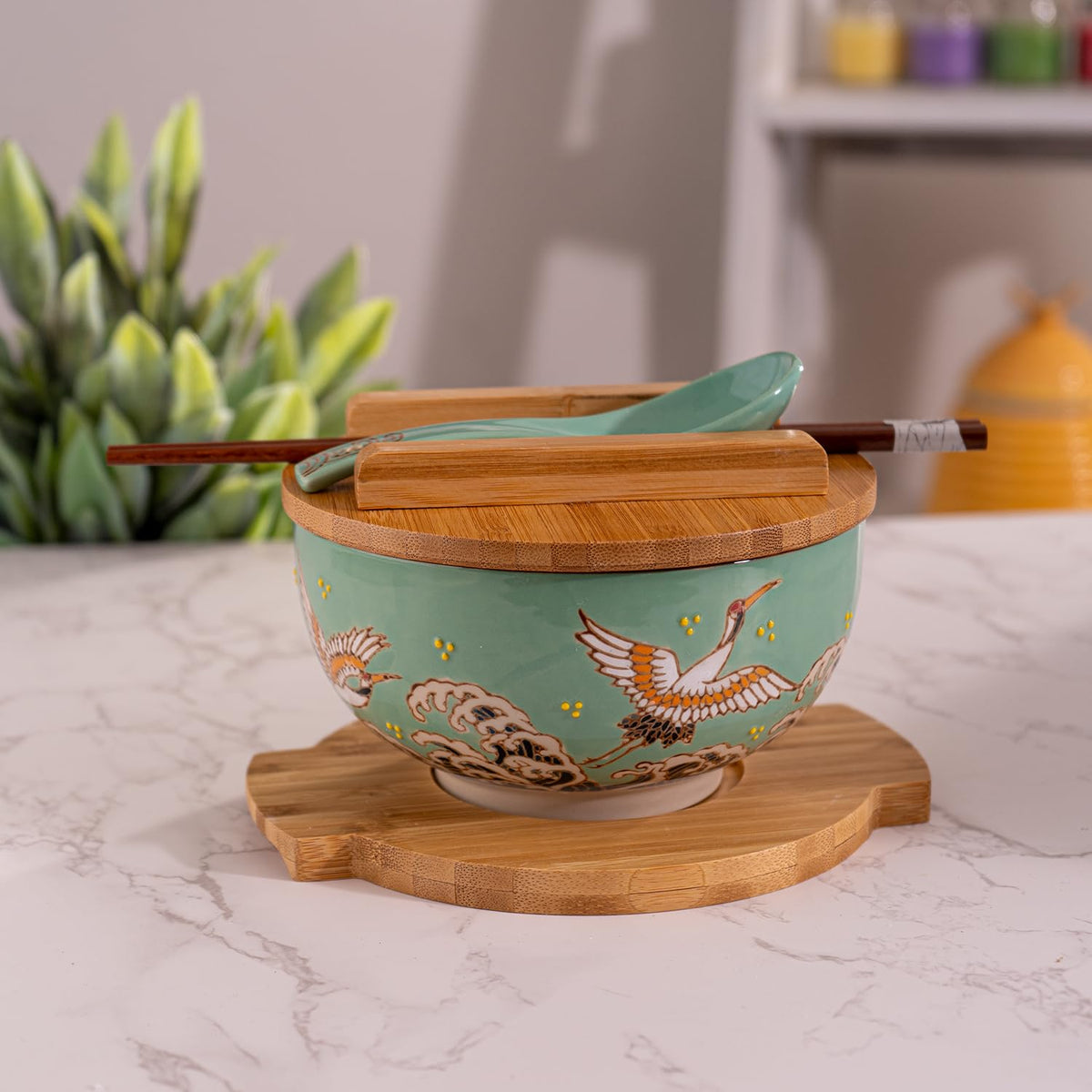 Urban Tokyo Dishware Bowl, 6.25 Inch Diameter, Multicolor