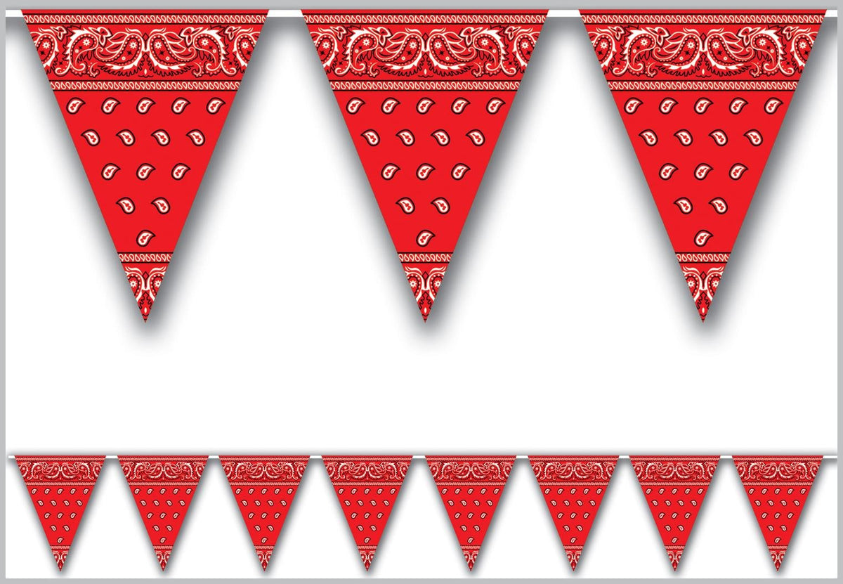 Beistle Bandana Pennant Banner Party Accessory (1 count) (1/Pkg)
