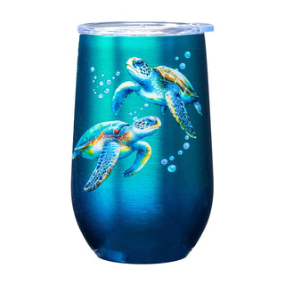 Spoontiques Drinking Cup, 16 Ounces, Sea Turtle