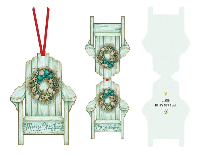 LPG Greetings Performing Arts Hangable Ornament Card Adirondack Chair Ornament Stationery Paper, 69015-12