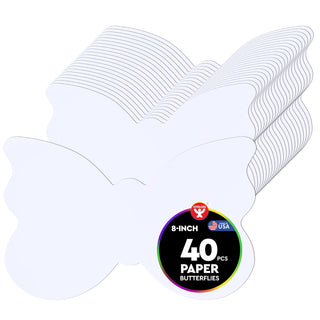 Hygloss Decorative Cutout, 40 Pcs, White