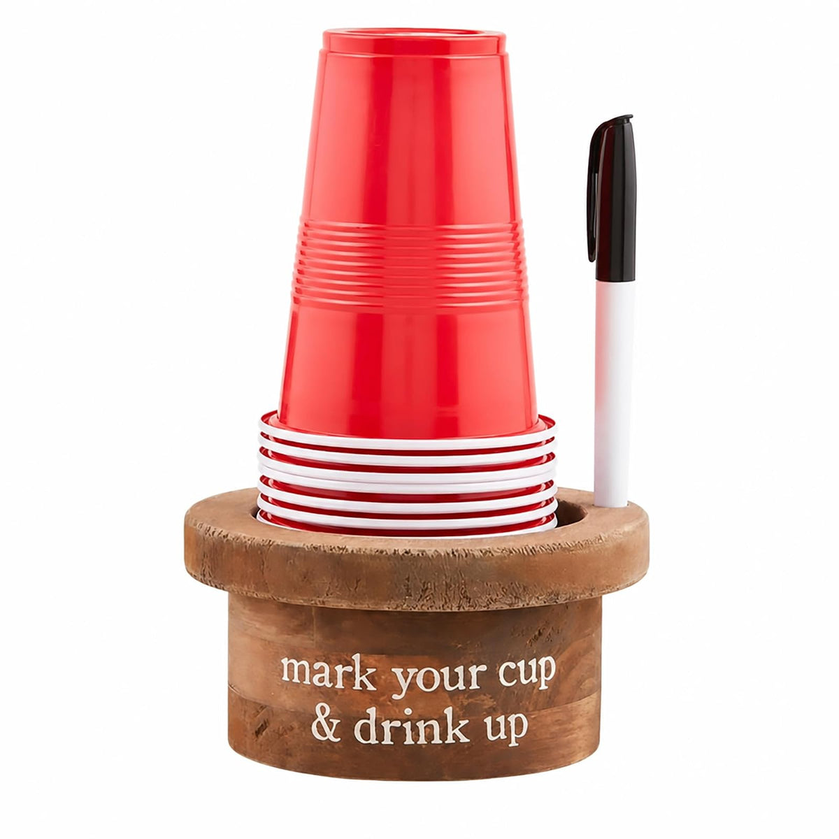 Mud Pie Drinking Cup, One Size, Red