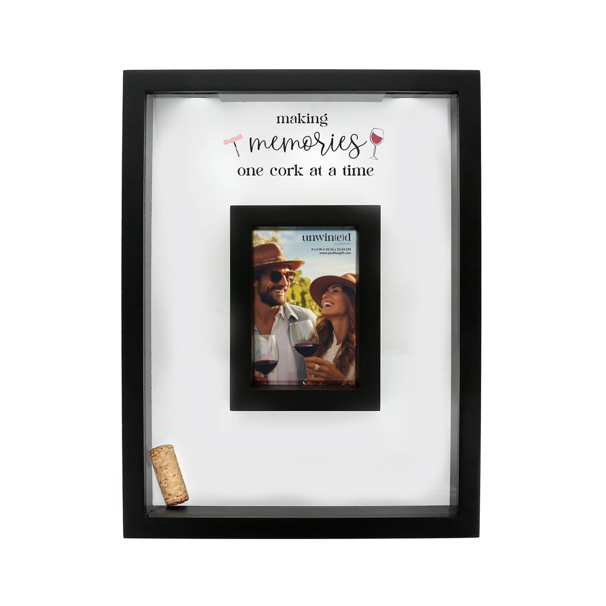 Pavilion Gift Company Picture Frame, 12X16, Black, White