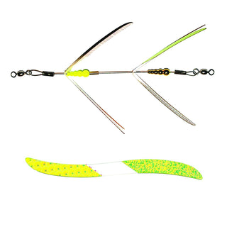 Mack's Lure Fishing Hook, 2 7/8, Chartreuse