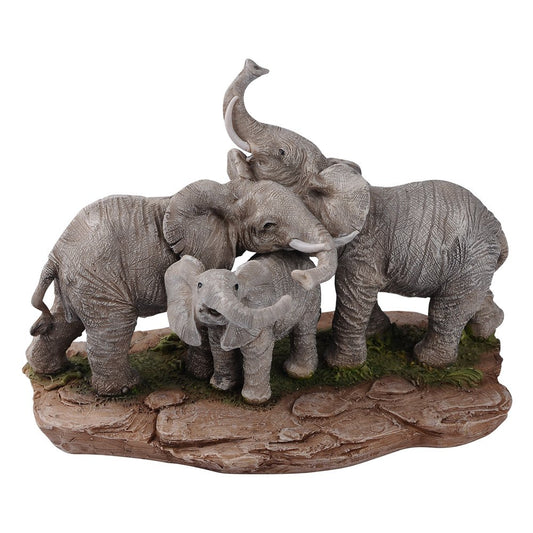 Comfy Hour 9.2 Inch Elephant Statue, Family Decor, Set of 1