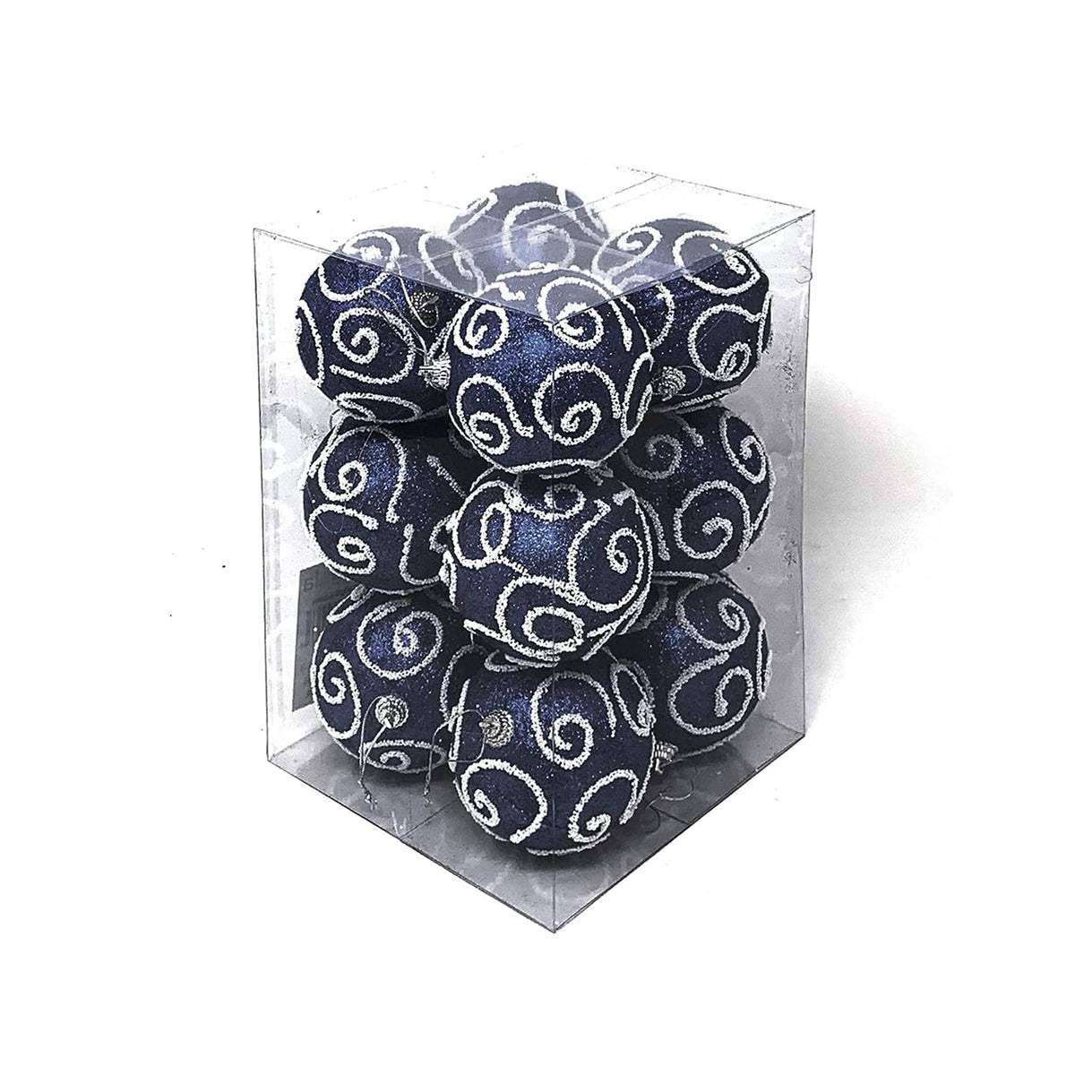 allgala Hanging Ornament, 3 in, Navy Blue