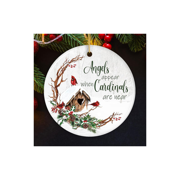 OrnamentallyYou Hanging Ornament, Winter Cardinal Memorial Ornament, Elegant