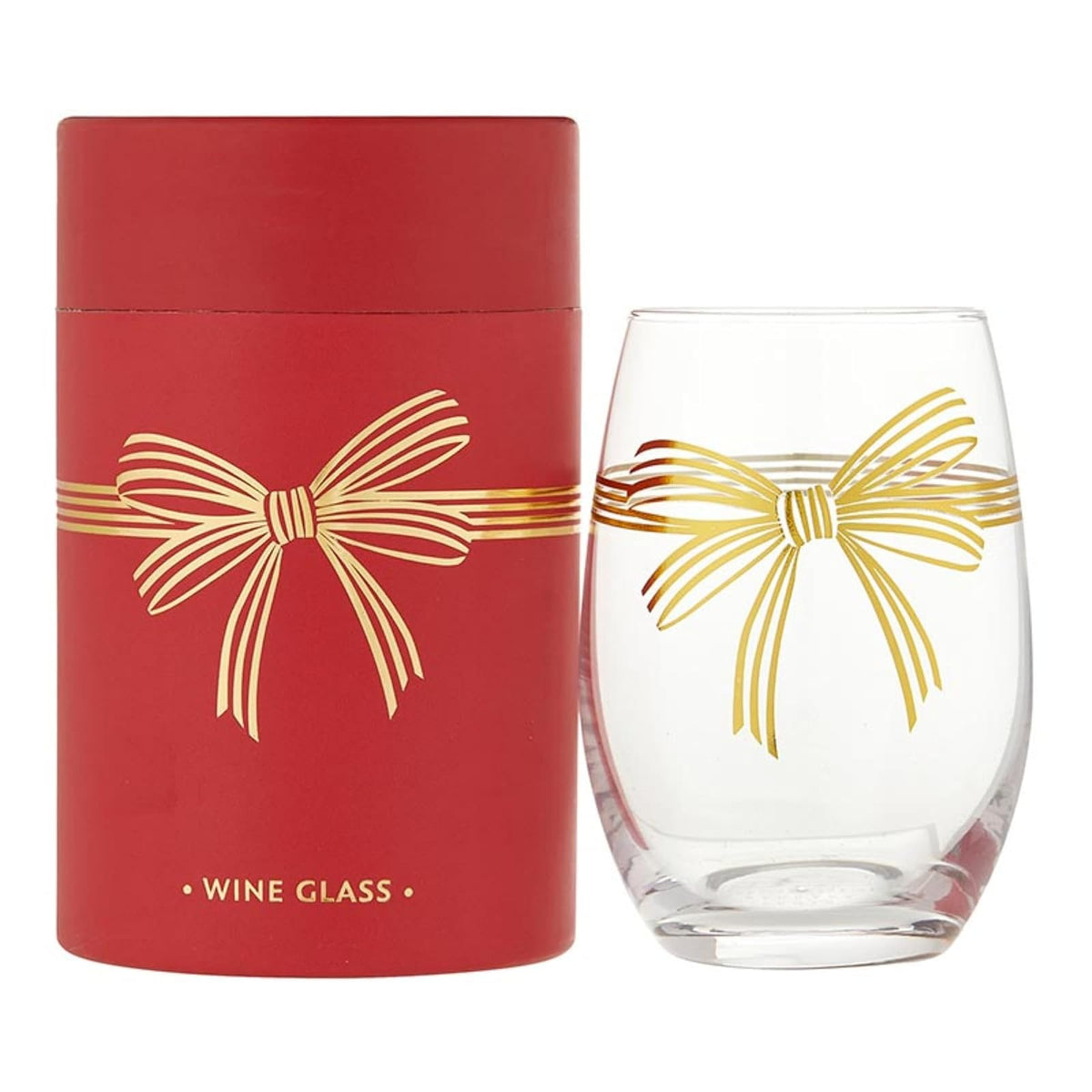 Santa Barbara Design Studio Drinking Cup, 17 Ounces, Gold Bow