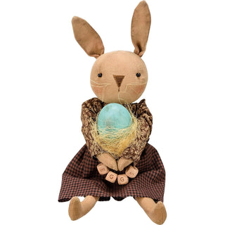 Primitives by Kathy Toy Figure, Blue,wood, Bead,Classic