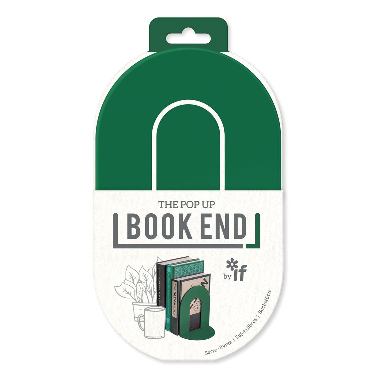 IF Bookend, One Size, Forest Green