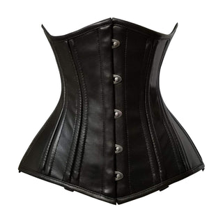 luvsecretlingerie Corset, Large, Black Genuine Leather (Normal Torso-fit Well fo