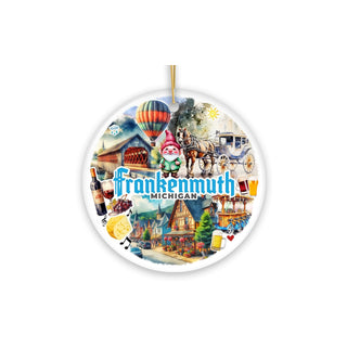 OrnamentallyYou Hanging Ornament, Artistically Vibrant Frankenmuth Ornament, Fes