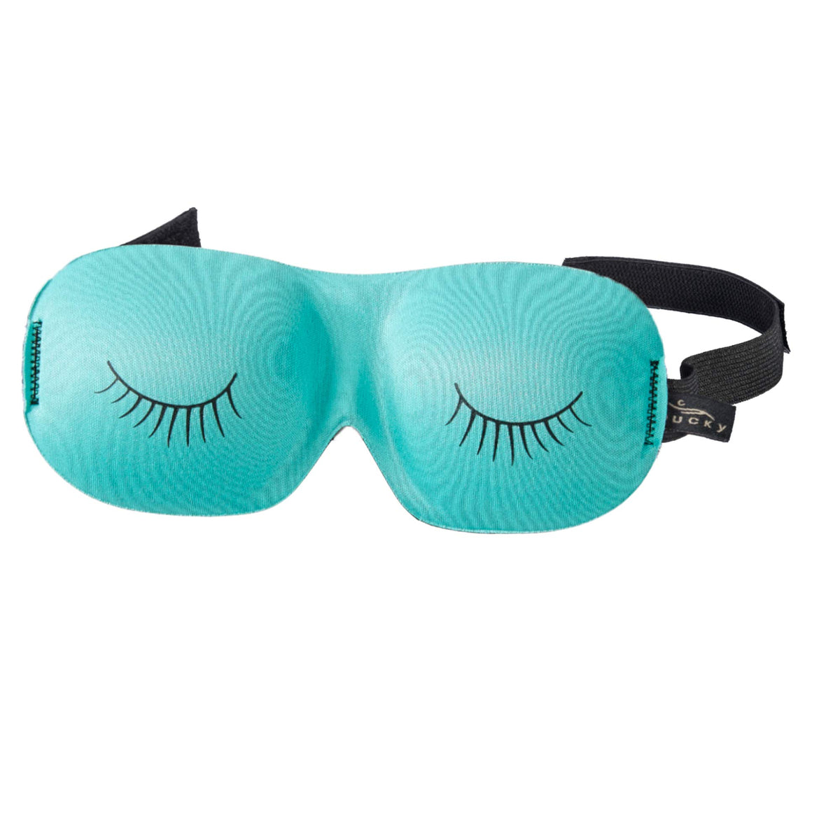 Bucky Sleep Mask, 1 Count (Pack of 1), Aqua Eyelash
