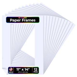 Hygloss Picture Frame, Large (11" x 14"), White