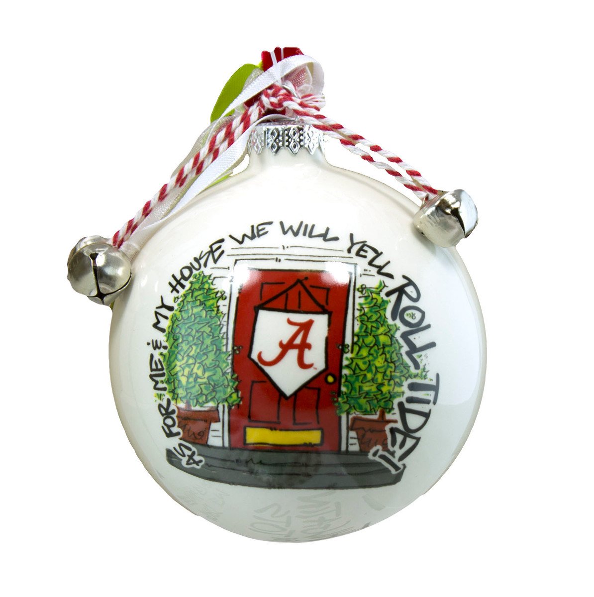 Magnolia Lane Hanging Ornament, 3.5 inches, Alabama Crimson Tide