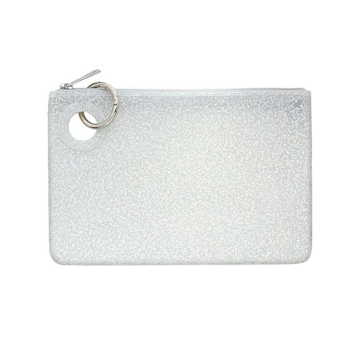 Oventure Cosmetic Case, Large, Silver Glitter