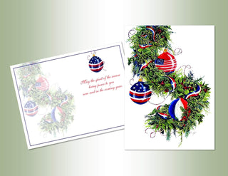 LPG Greetings Performing Arts Full Color Inside Patriotic Ornaments Stationery Paper, 53130-18