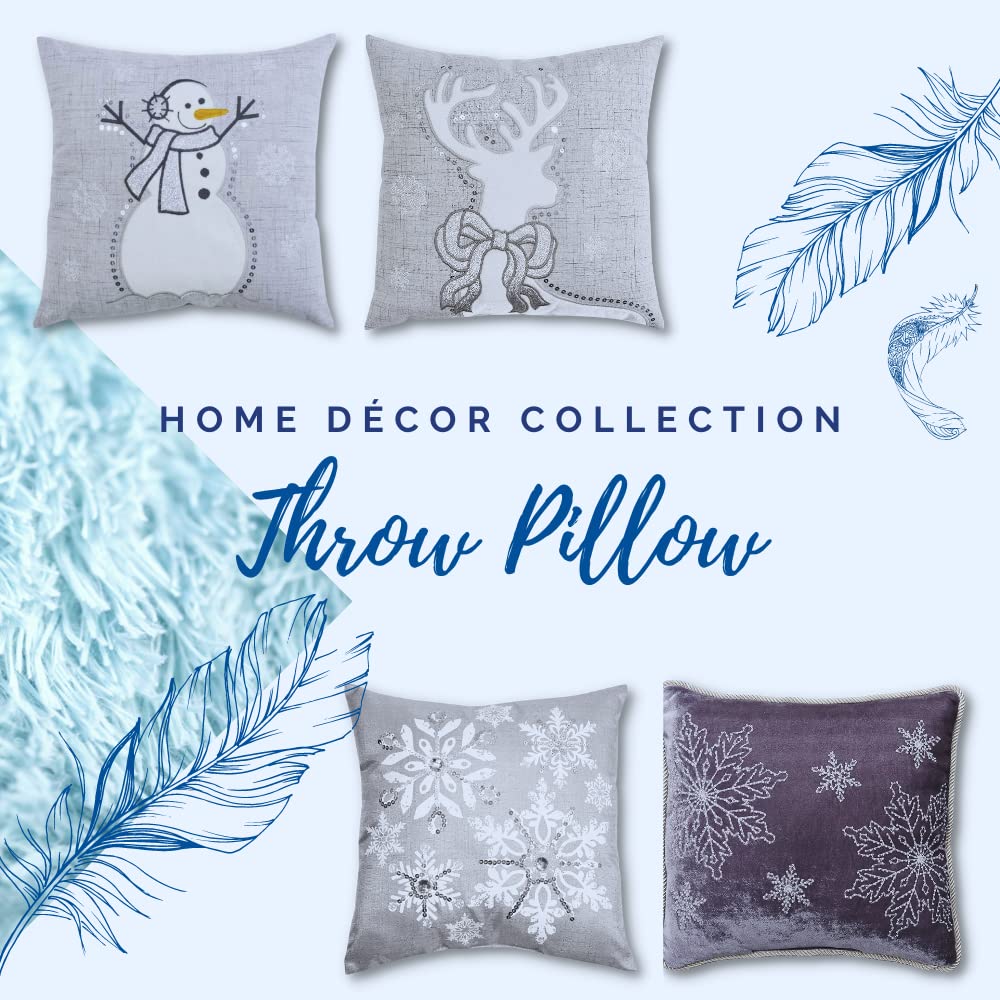 Comfy Hour Under The Sea Collection Ocean Sea Crab Coral Coastal Accent Throw Pillow Cushion, for Marine Animal Lovers, Polyester