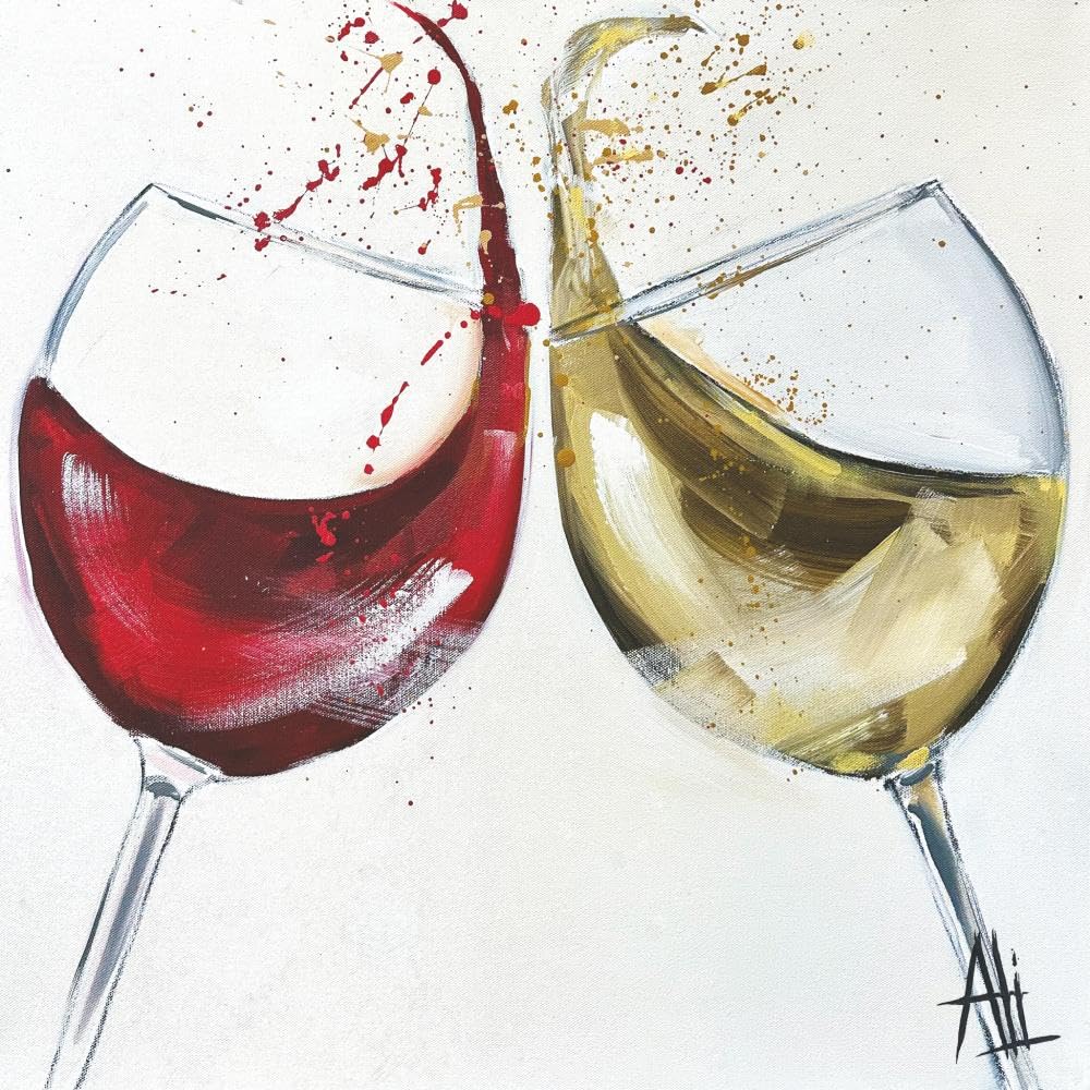Paperproducts Design Rouge et Blanc 3-Ply Beverage Napkins, 5-Inch, Multicolor, Pack of 20