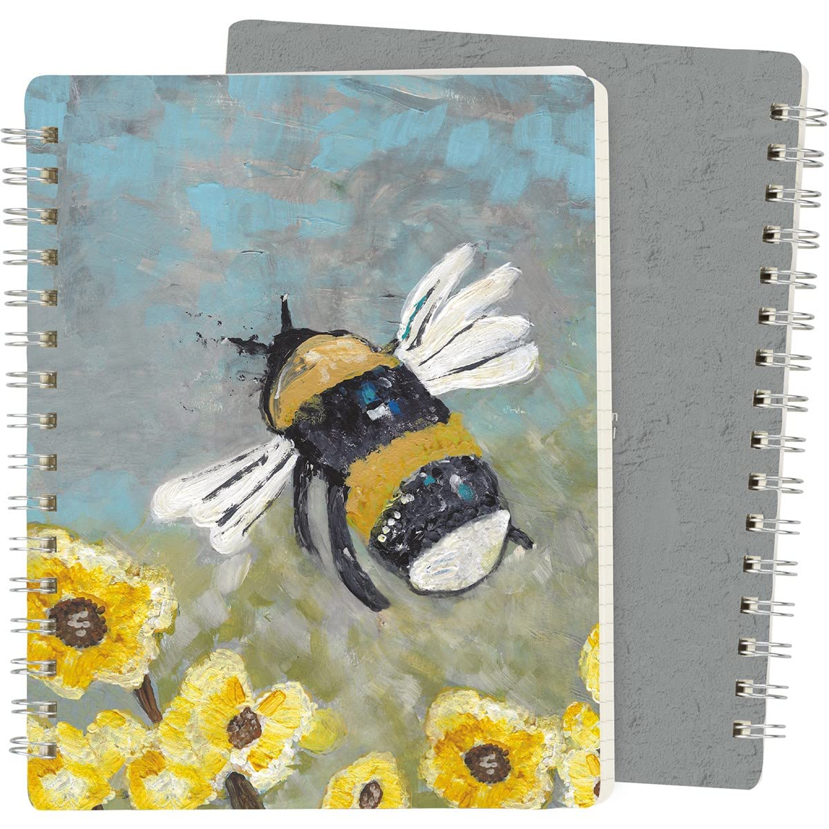Primitives By Kathy 113442 Bumble Bee Spiral Notebook, 7.50-inch Height