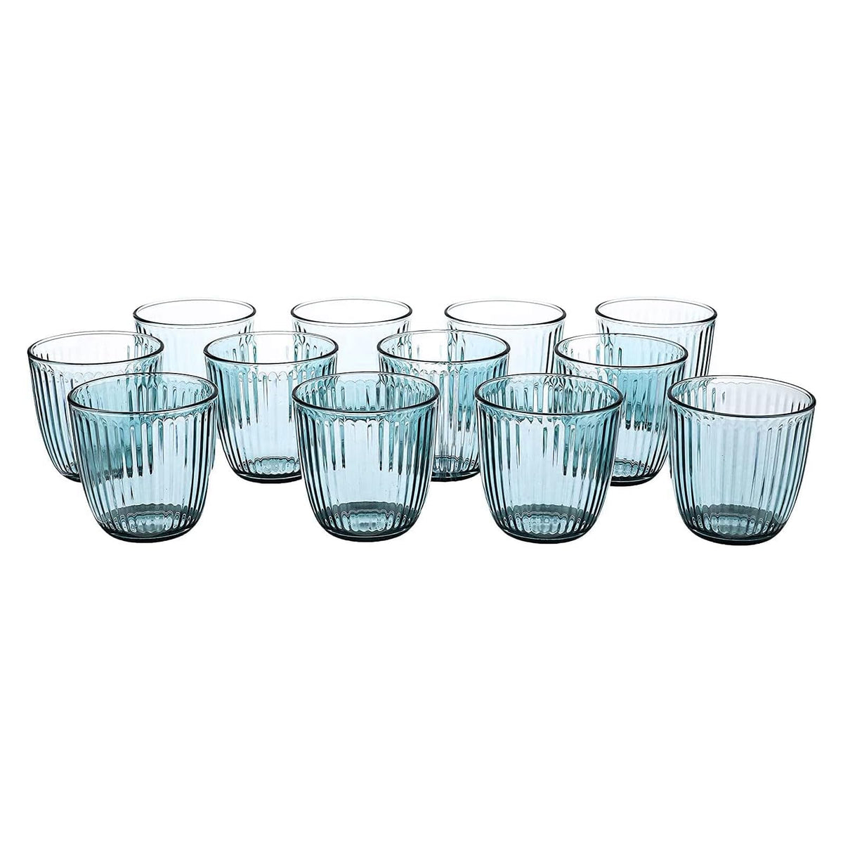 Bormioli Rocco Drinking Cup, 9.75 Ounces (Pack of 12), Lively Blue