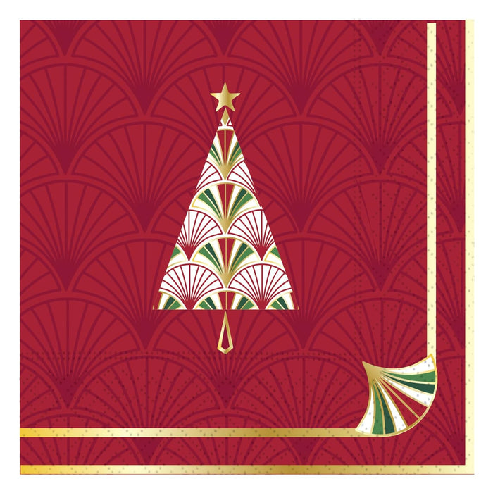 Design Design Disposable Napkin, 9.8", Deco Tree