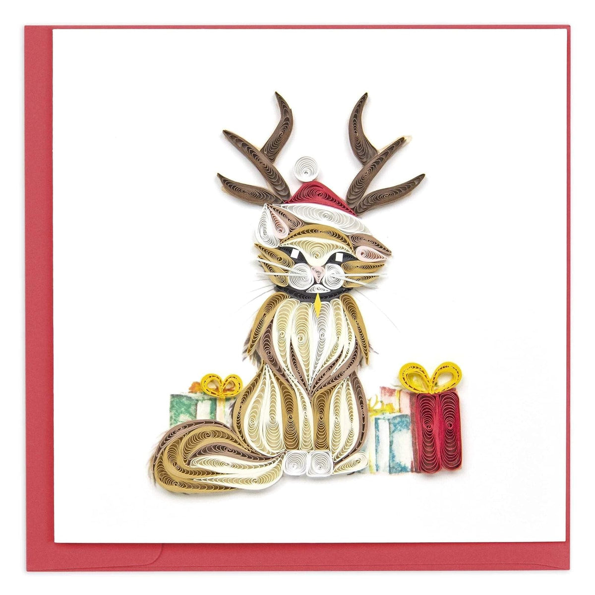 Quilling Card Greeting Card, 6 x 6 inches, Multi