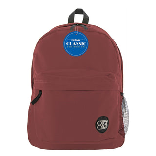 BAZIC PRODUCTS Backpack, 17", Burgundy