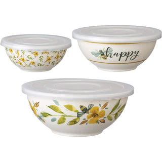 Primitives by Kathy Dishware Bowl, Set of 3, Bees