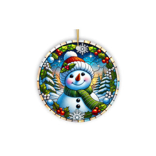 OrnamentallyYou Hanging Ornament, Frosty and Holly Snowman Ornament, Gift and De