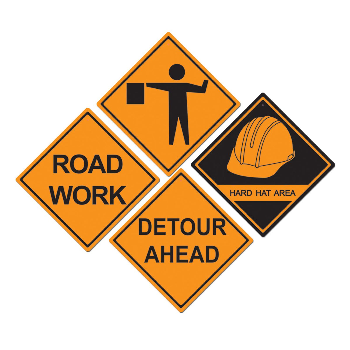 Beistle Signage, 17", Orange/Black