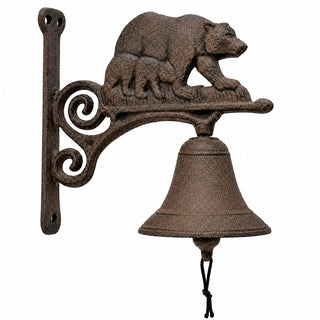 Comfy Hour 7.8 Inch Dinner Bell Outdoor, Bear Dinner Bell