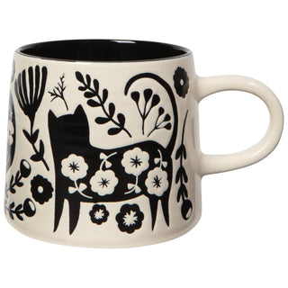 Now Designs Drinking Cup, 14 Ounces, Catbloom