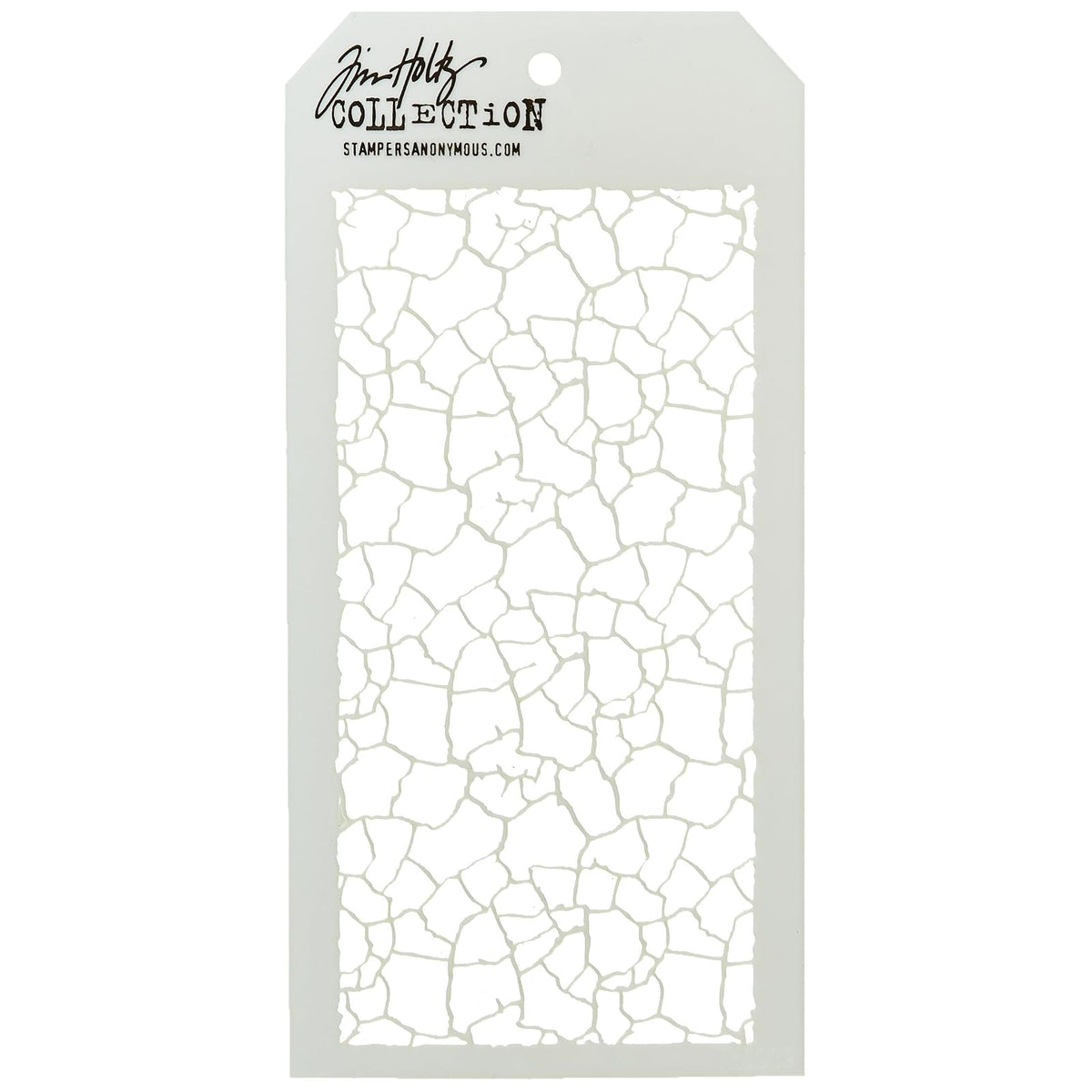 Stampers Anonymous Template Stencil, 4.125" x 8.5", White