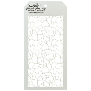 Stampers Anonymous Template Stencil, 4.125" x 8.5", White
