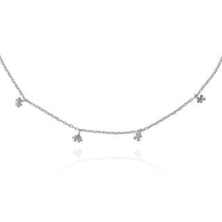 namana Necklace, 18 inches, Silver