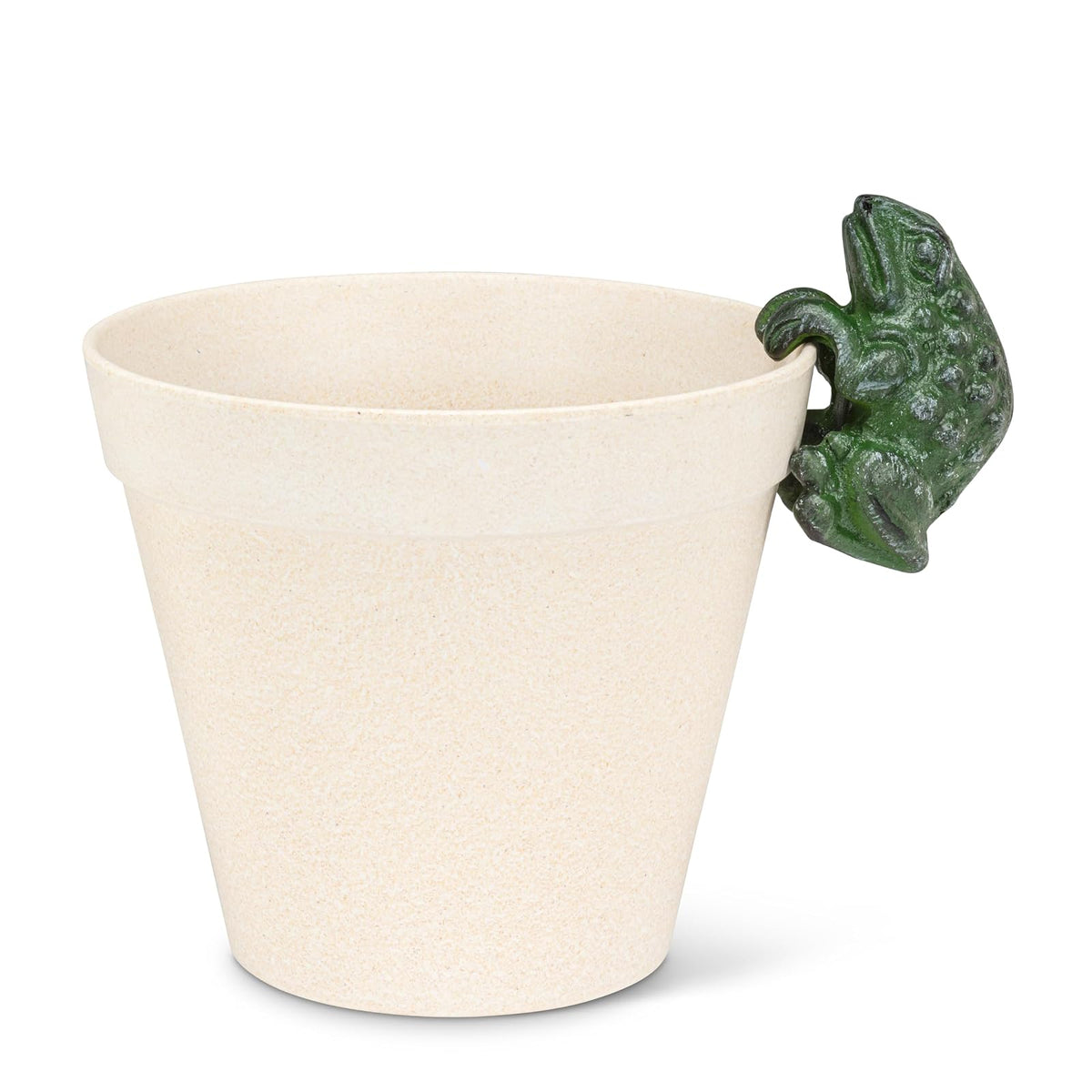Abbott Collection Planter, Frog (3"H), Antique Green