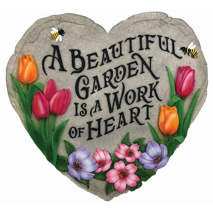 Spoontiques 13242 Beautiful Garden Stepping Stone, Multicolored