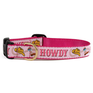 Up Country Animal Collar, Medium (12"-18") 5/8" width, Pink